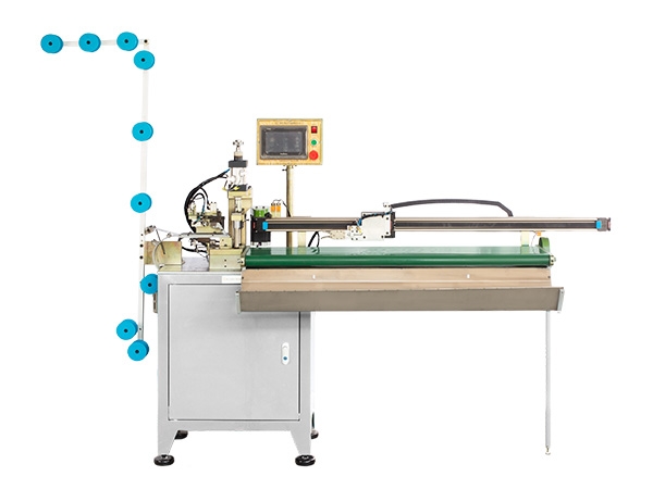 Full-automatic open-end zipper towing cutting machine