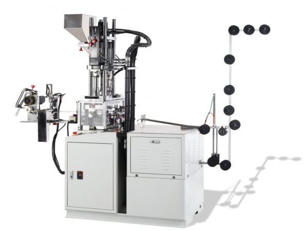 Full-automatic plastic top and bottom stop injection molding machine