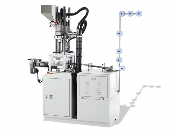 Full-automatic plastic top stop & pin-box injection machine