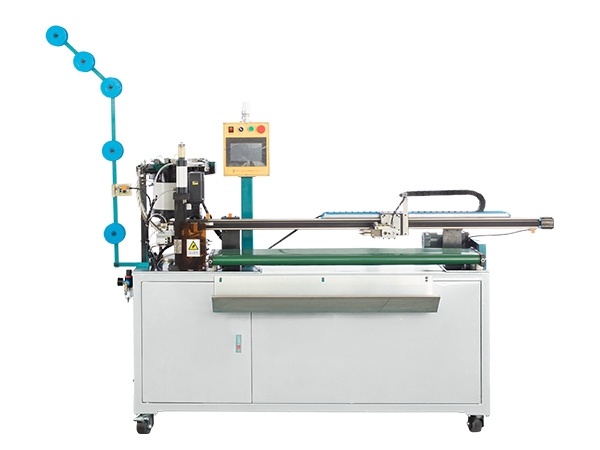 Full-automatic slider mounting and cutting machine