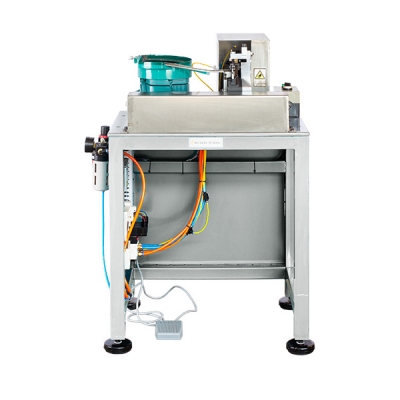 Máquina de prensado de tope superior con cremallera metálica semiautomática U