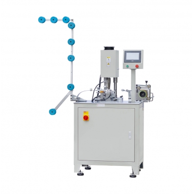 Máquina de soldadura de alambre con tope superior para cremalleras invisibles totalmente automática