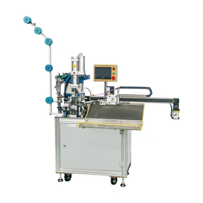 Máquina de montaje y corte de deslizadores de nailon totalmente automática (bastidor corto)