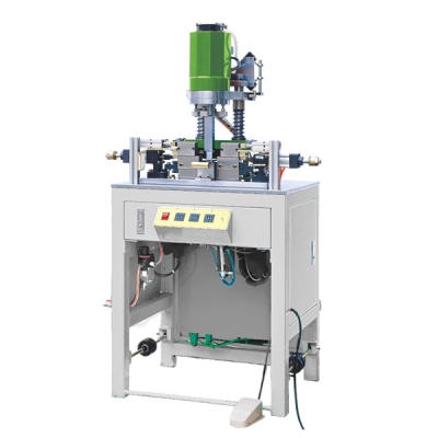 Manual nylon zipper U-shape double top stop pressing machine