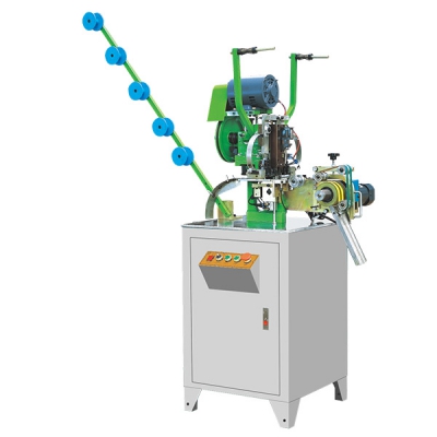 Automatic nylon zipper flat wire top stop machine